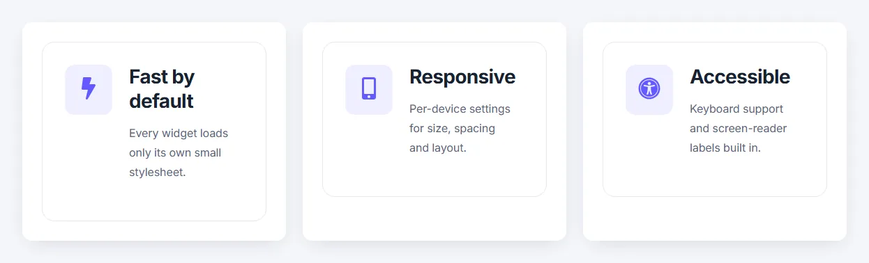 Icon box with the icon on the left
